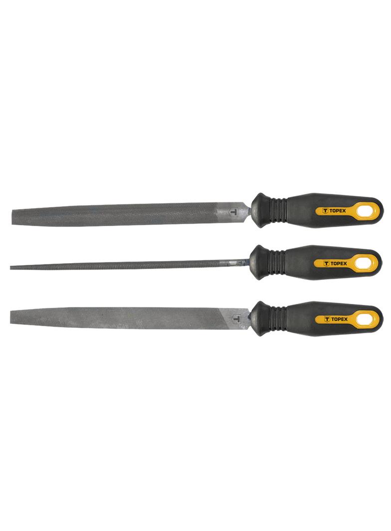 Pilniki do metalu, 200 mm/2, zestaw 3 szt.