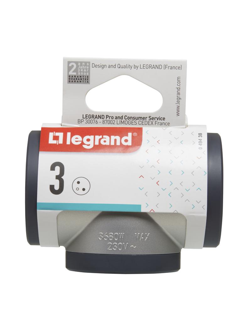 ROZGAŁĘŹNIK 3X2P+Z - ALUMINIUM/GRAFITOWY, Legrand