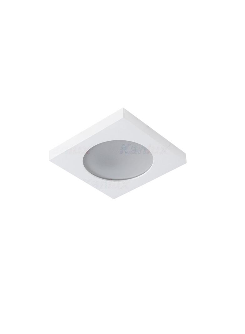 FLINI IP44 DSL-W Oczko sufitowe FLINI IP44 DSL-W kwadratowy stop aluminium kolor biały 1XGx5,3/GU10