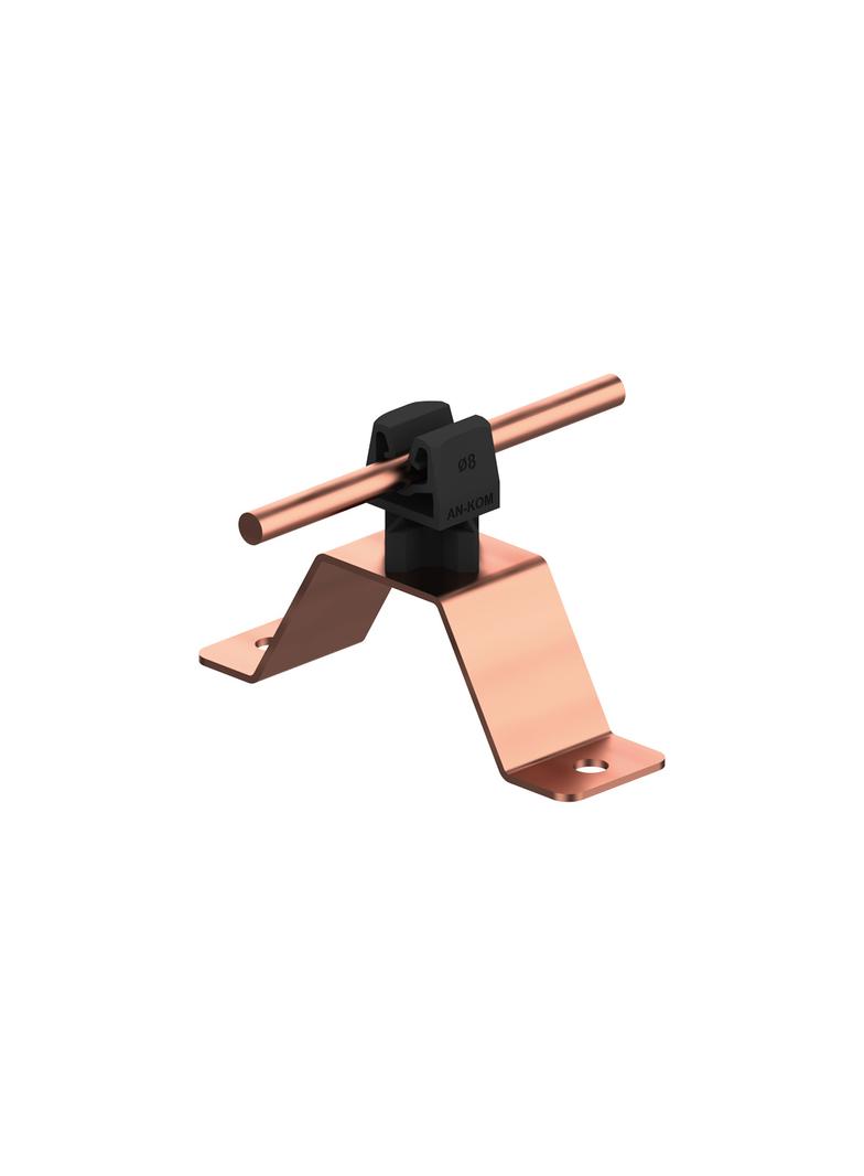 AN-11WN/CU/C Uchwyt przykręcany H=3,5cm Z-zatrzask /CU/ czarny