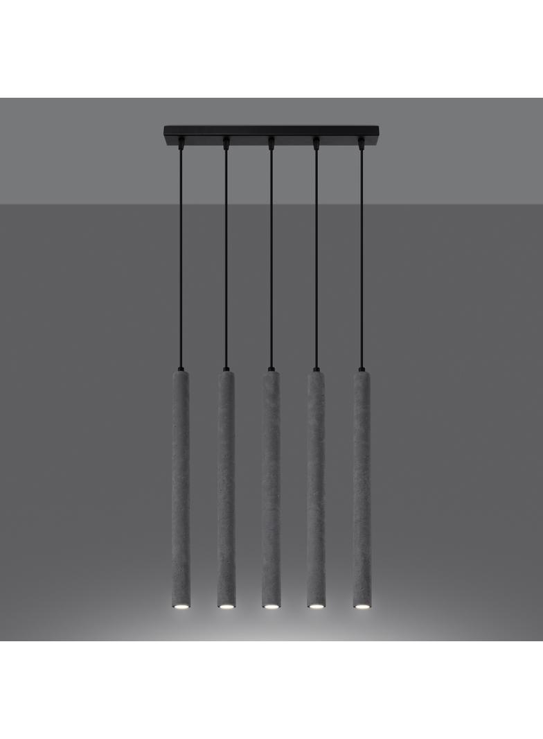 Sollux Lampa wisząca PASTELO 5L beton SL.1274