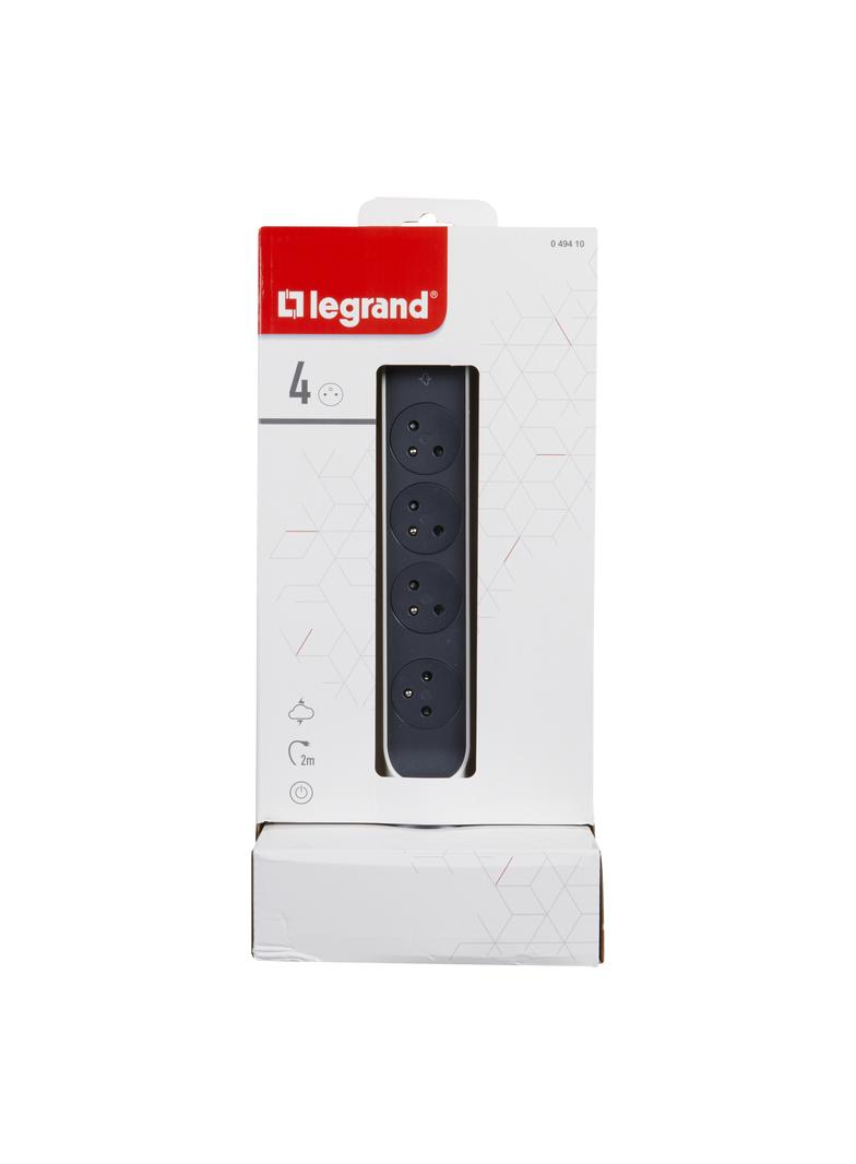 PRZEDŁUŻACZ PIONOWY, OBROTOWY, 4X2P+Z, Z OGRANICZNIKIEM PRZEPIĘĆ, Z PRZEWODEM 2.0 METRA 3X1.5 MM2 -