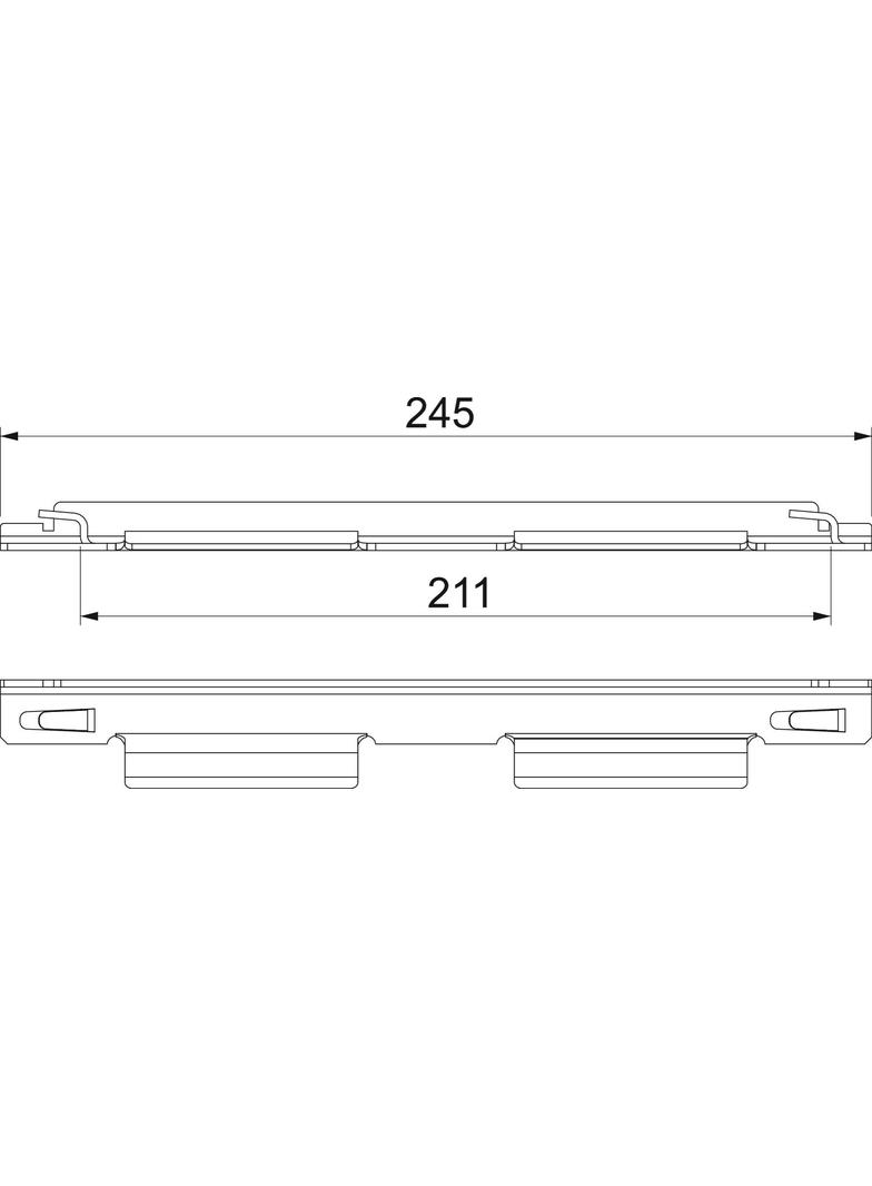 GRV 245, ŁĄCZNIK DO KORYT.SIATK.245MM DD