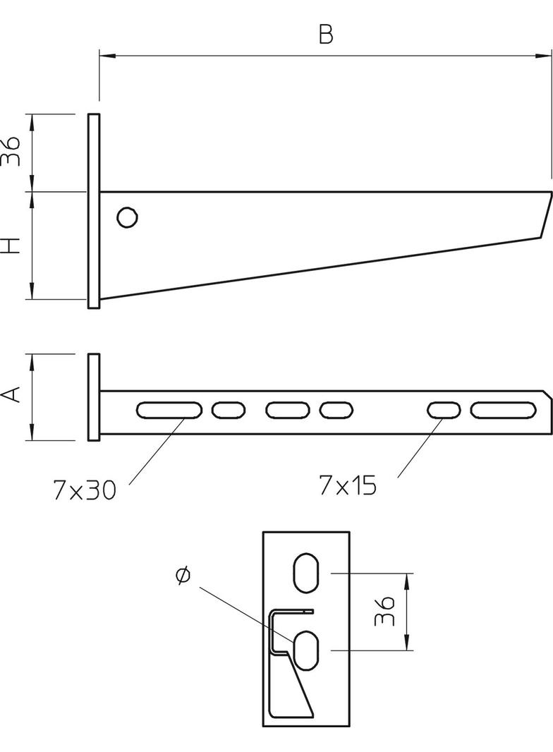 AW 15/21, WSPORNIK ŚCIEN.2 OTW.210MM