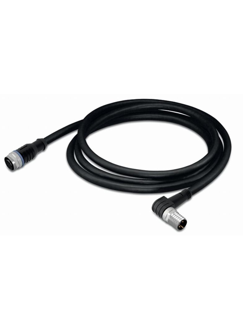 przewód do czujników/el.wykonawczych gniazdo prosteM12/wtyczka kątowaM8 2