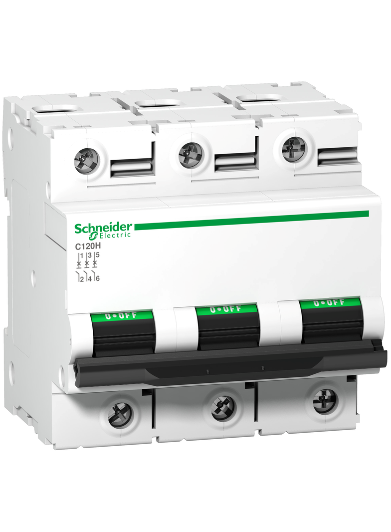 Wyłącznik nadprądowy Acti9 C120H 3P B125A A9N18426 Schneider