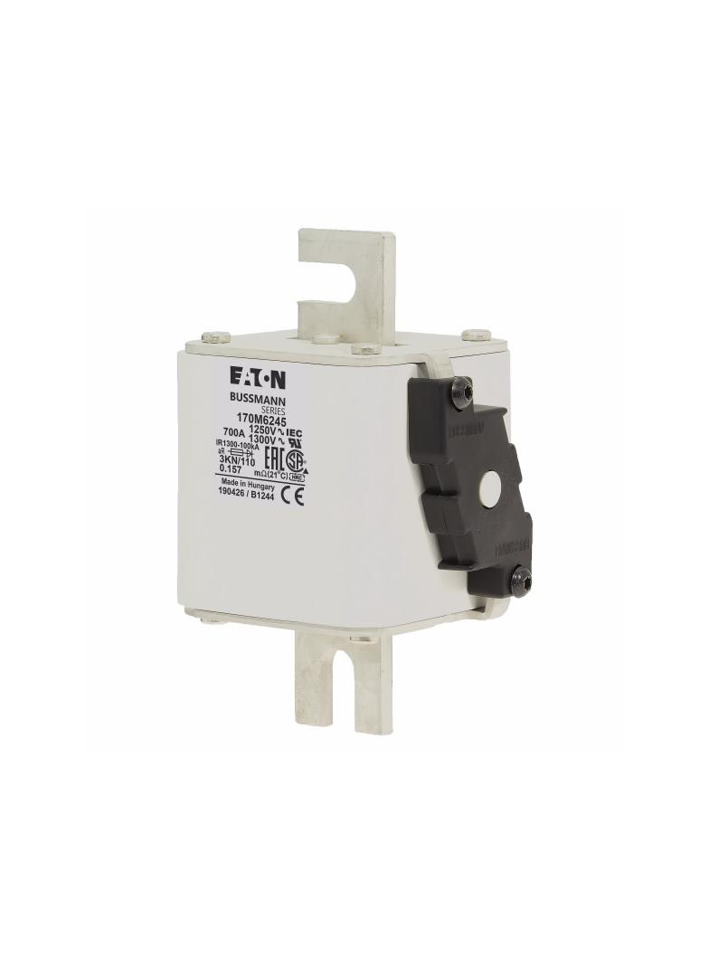 FUSE 700A 1250V 3KN/110 AR CU Wkładka szybka 700A AC 1250V rozmiar 3 76x92x139 mm aR DIN I 170M6245