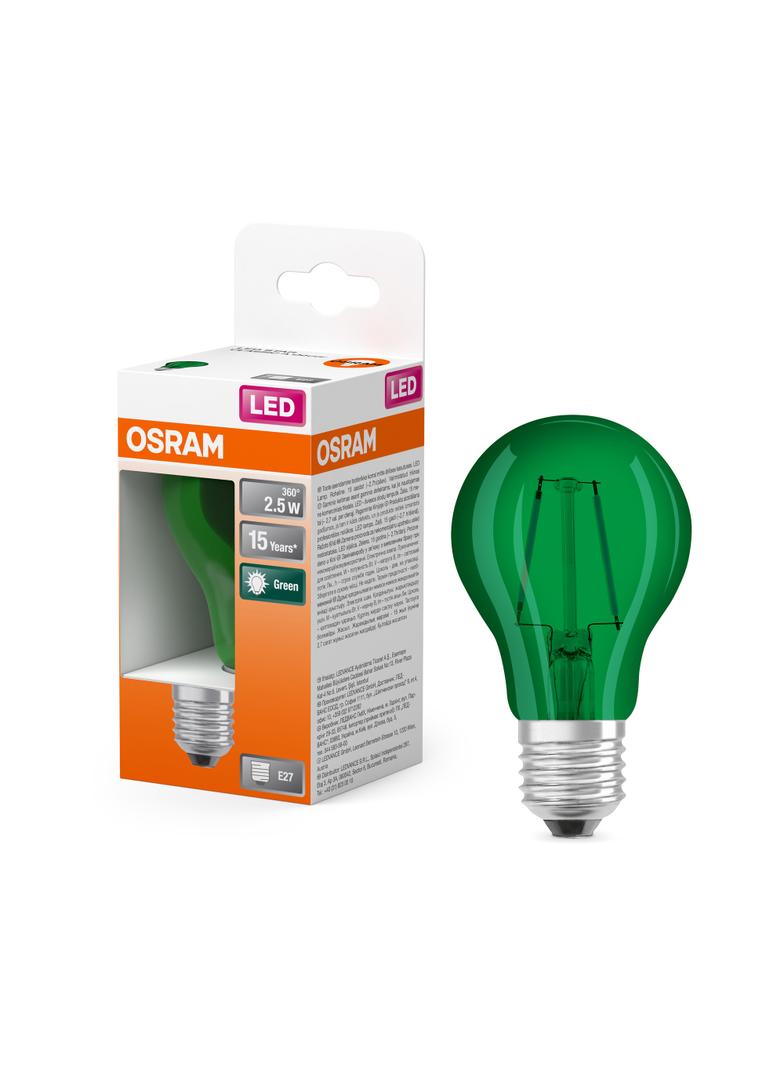 Lampa LED STAR CL A Green 15 non-dim 4W E27