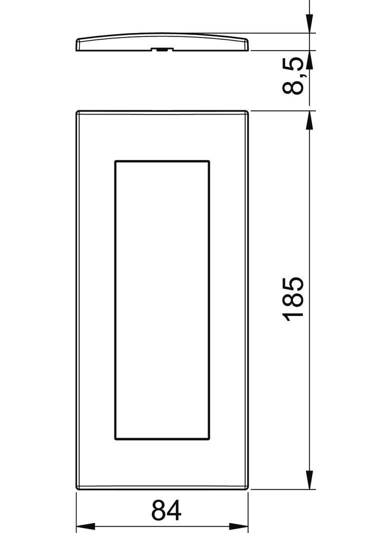 AR45-F3 RW, Ramka Modul 45, potrójna