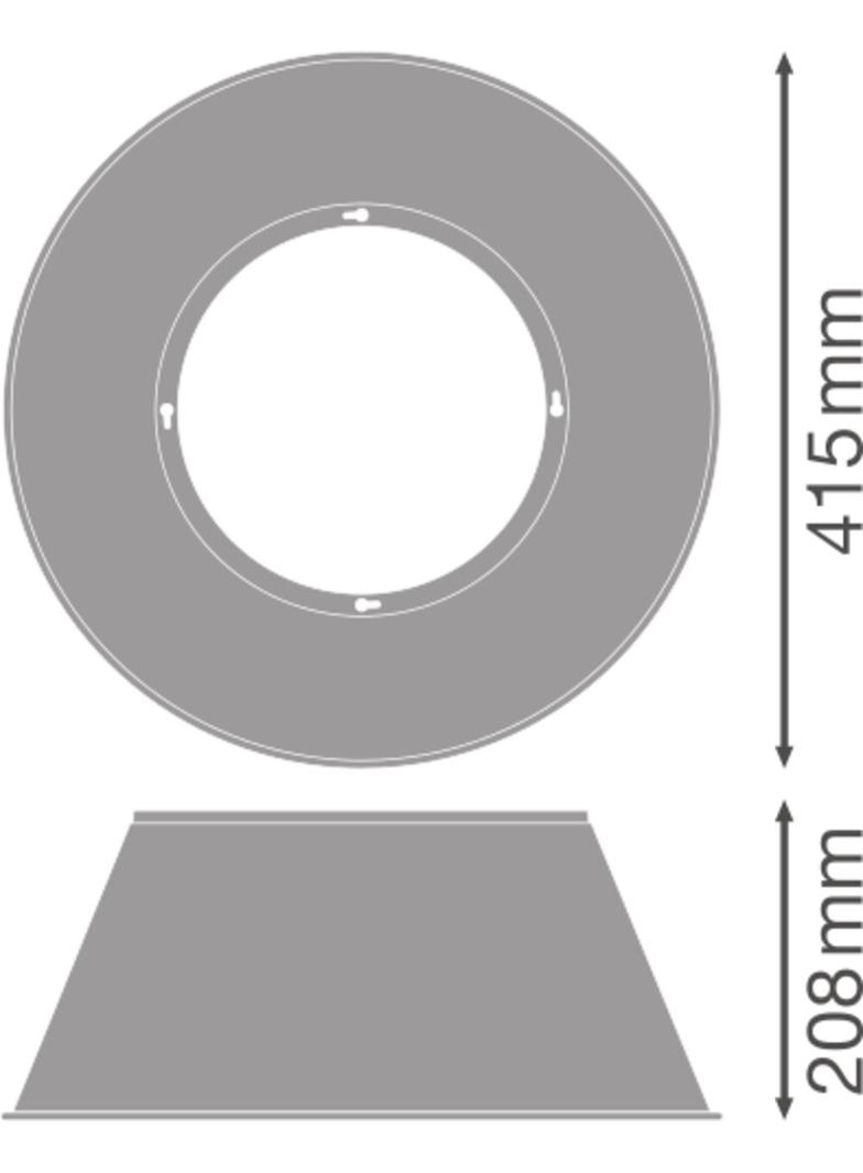 Oprawa HIGH BAY LED ALU REFLECTOR 93W