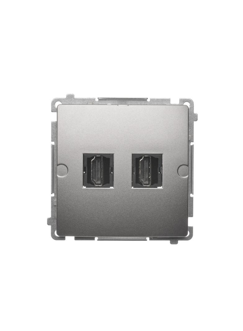 Simon Basic Gniazdo HDMI podwójne satynowy BMGHDMI2.01/29 KONTAKT