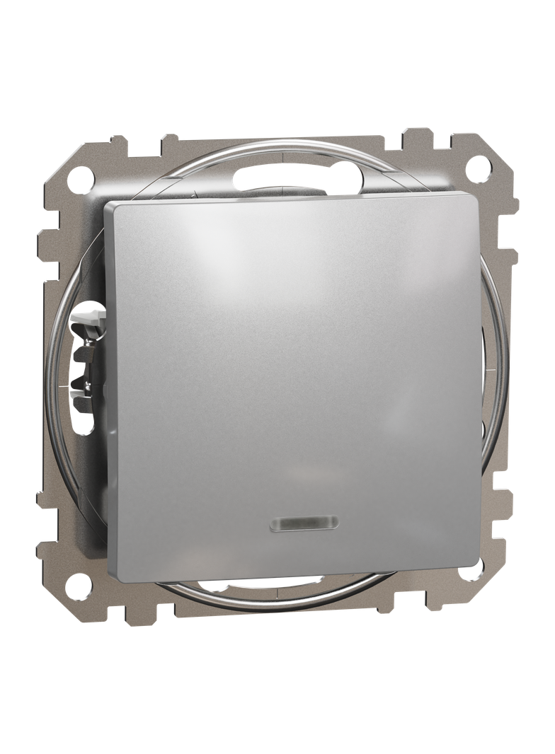Sedna Design & Elements Łącznik schodowy z podświetleniem srebrne aluminium SDD113166L Schneider