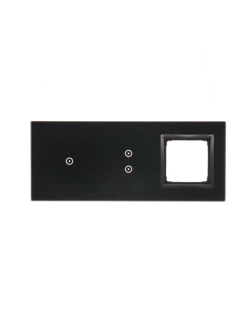 Simon 54 Touch Panel dotykowy S54 Touch 3 moduły 1 pole dotykowe + 2 pola dotykowe pionowe + 1 otwór na osprzęt S54 zastygła lawa DSTR3130/73 KONTAKT