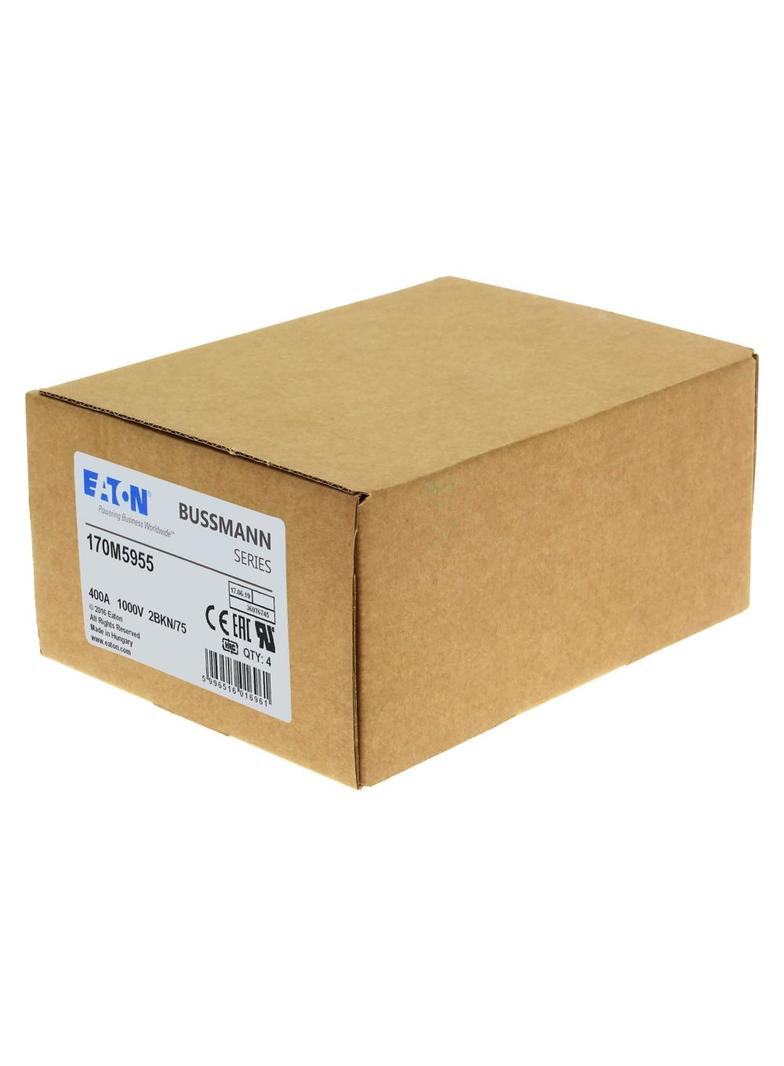 FUSE 400A 1000V 2BKN/75 AR UR Wkładka szybka 400A AC 1000V rozmiar 2 59x77x75 mm aR IEC UL 170M5955