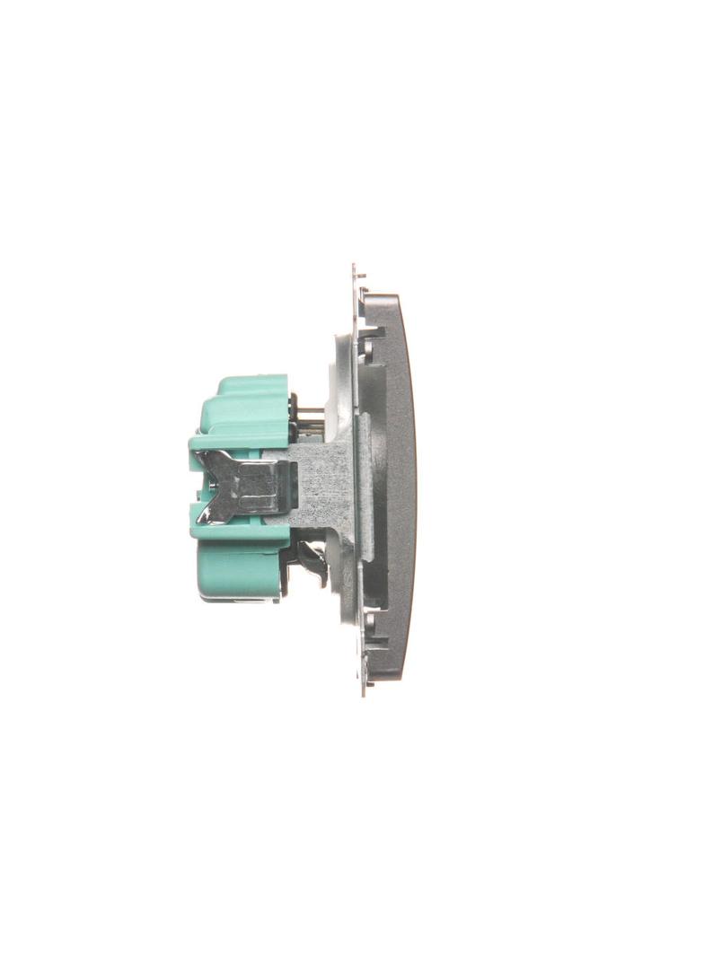 Simon Basic Gniazdo wtyczkowe z uziemieniem 16A 250V szybkozłączka stal inox BMGZ1C.01/21 BMGZ1c.01/21 KONTAKT