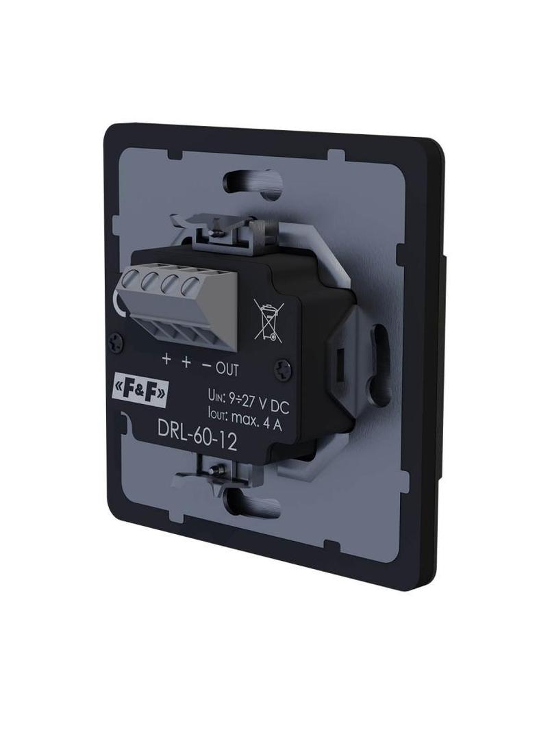 Laserowy czujnik odległości Czarny do puszki o60 czujnik ruchu do sterownia oświetlenie DRL-60-12-9 F&F