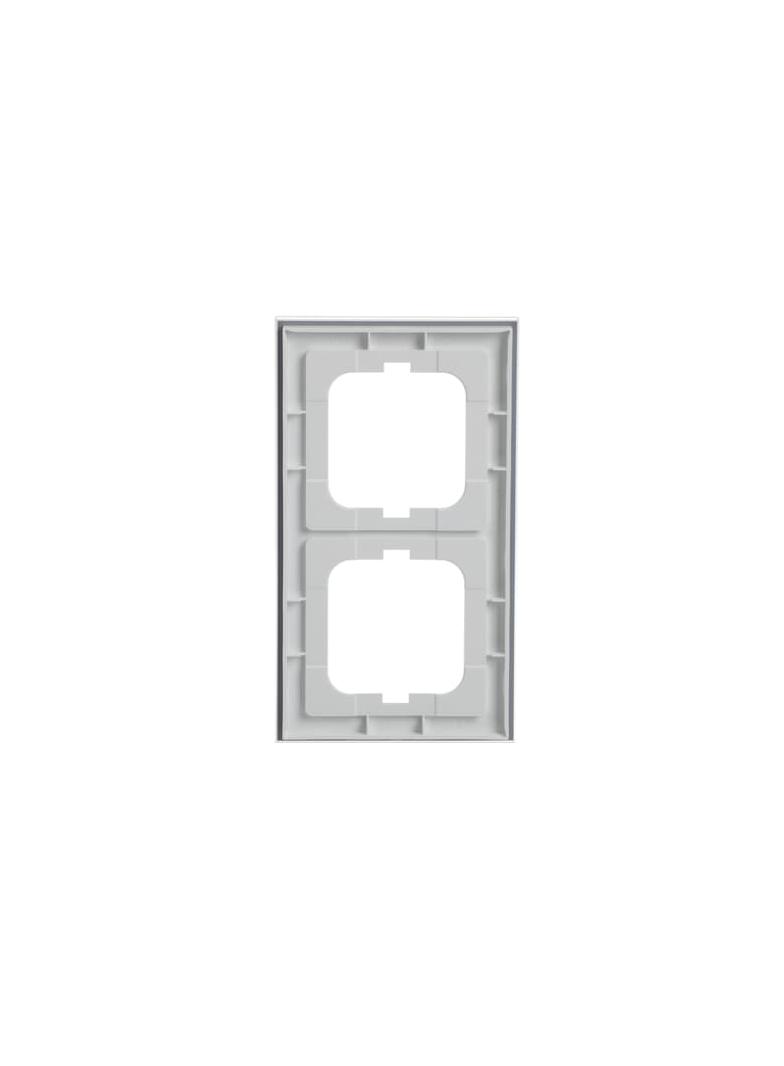 AXCENT Ramka 2-krotna  białe szkło