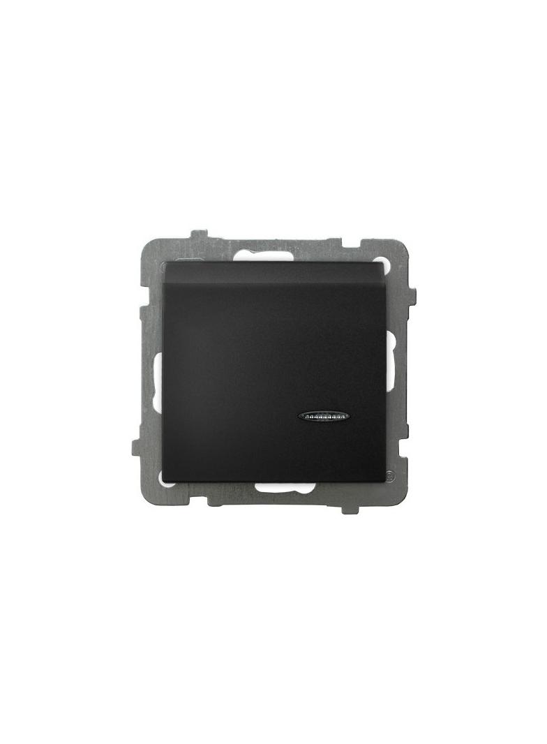 AS Łącznik hotelowy z podświetleniem pomarańczowym - kolor czarny metalik