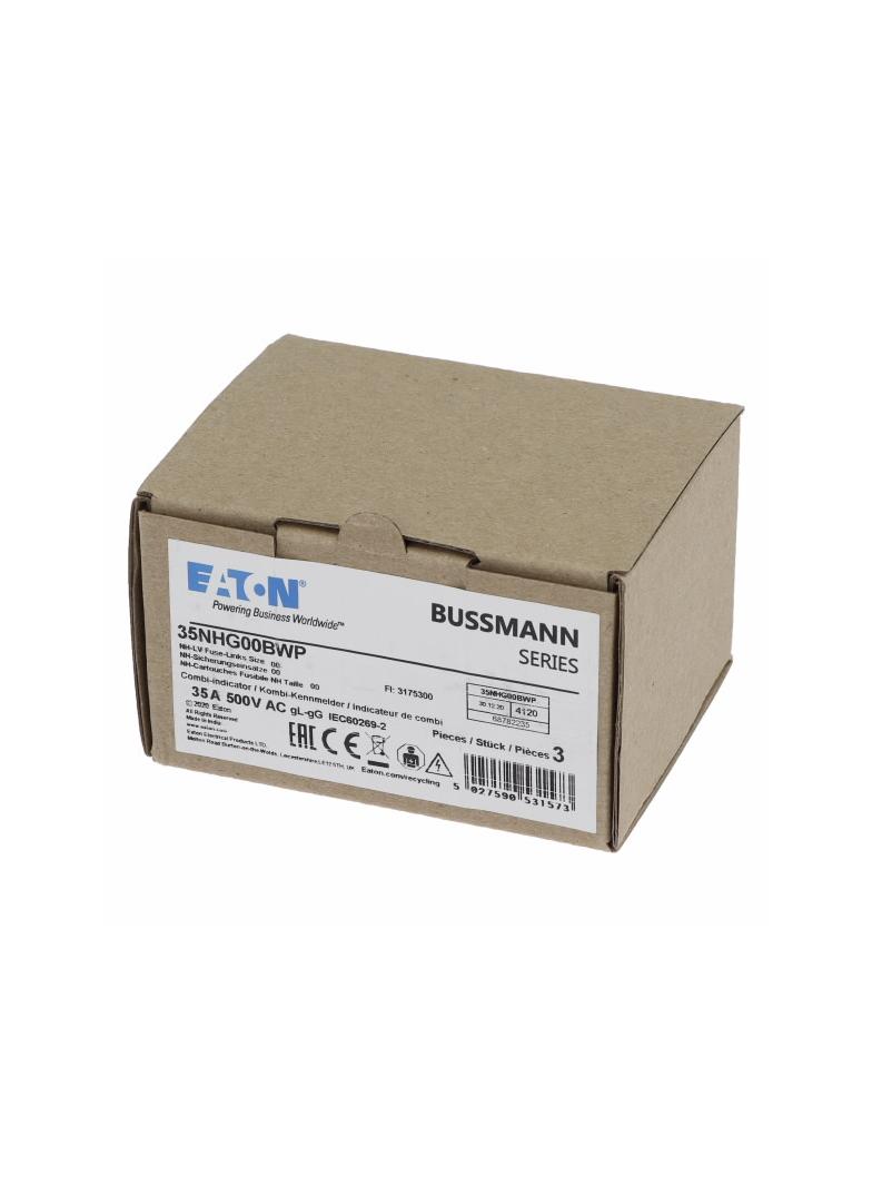 NH 35A 500V gG rozmiar 00 WEATHER RESISTANT NH LV 35A 500V gG rozmiar 00 WR 35NHG00BWP EATON