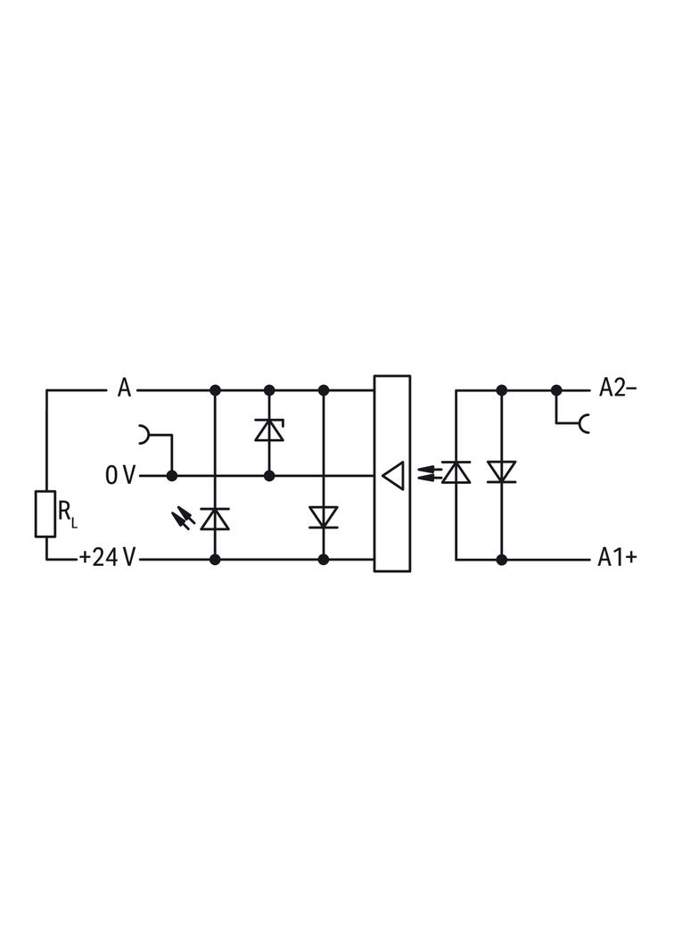 złączka z optoseparatorem 24VDC/24VDC/0,5A/25kHz