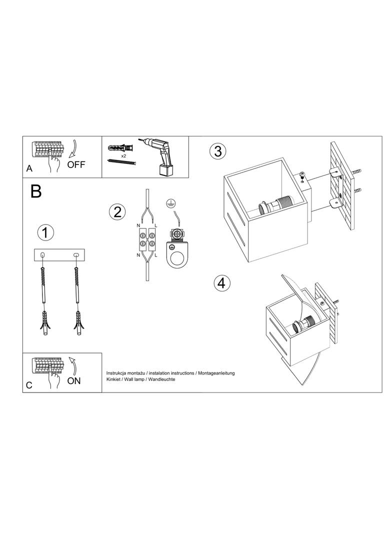 Sollux Kinkiet LORETO biały SL.0203
