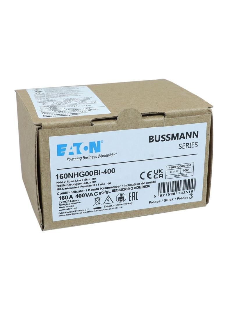 160NHG00BI-400 Wkładka NH 160A 400V GG/GL Rozmiar 00 160NHG00BI-400 EATON