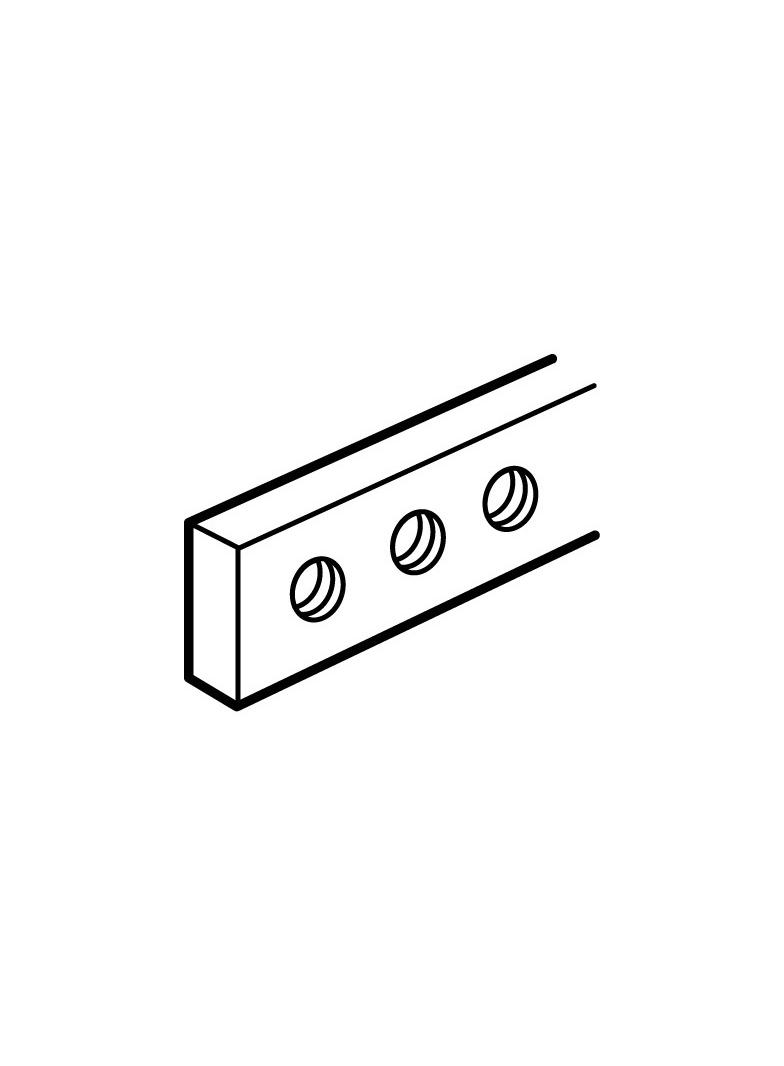 Szyna Cu 12x2Mm /Gwintowane Otwory M5/ /1M/ 037388 LEGRAND