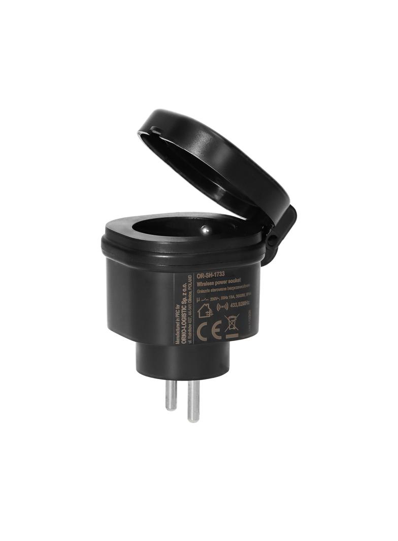 Gniazdo sieciowe zewnętrzne sterowane bezprzewodowo,z odbiornikiem radiowym IP44 Smart Home OR-SH-17