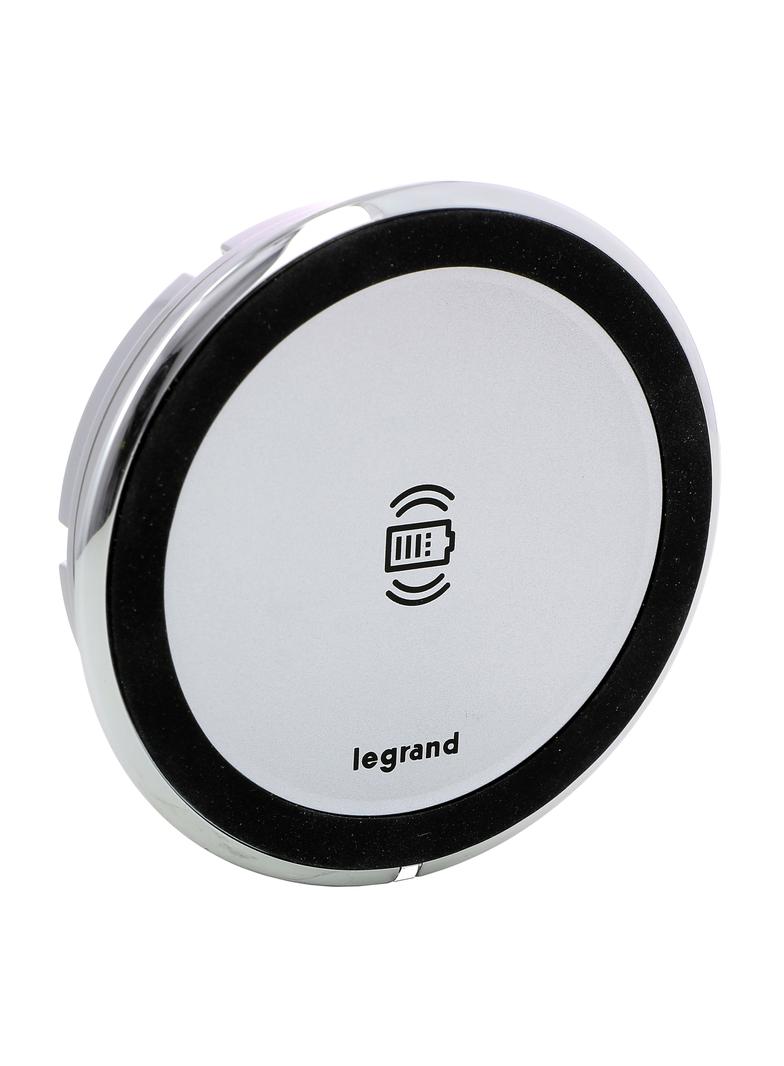 INCARA: DISQ 80 - ŁADOWARKA INDUKCYJNA-1X15W-ALUMINIUM, Legrand