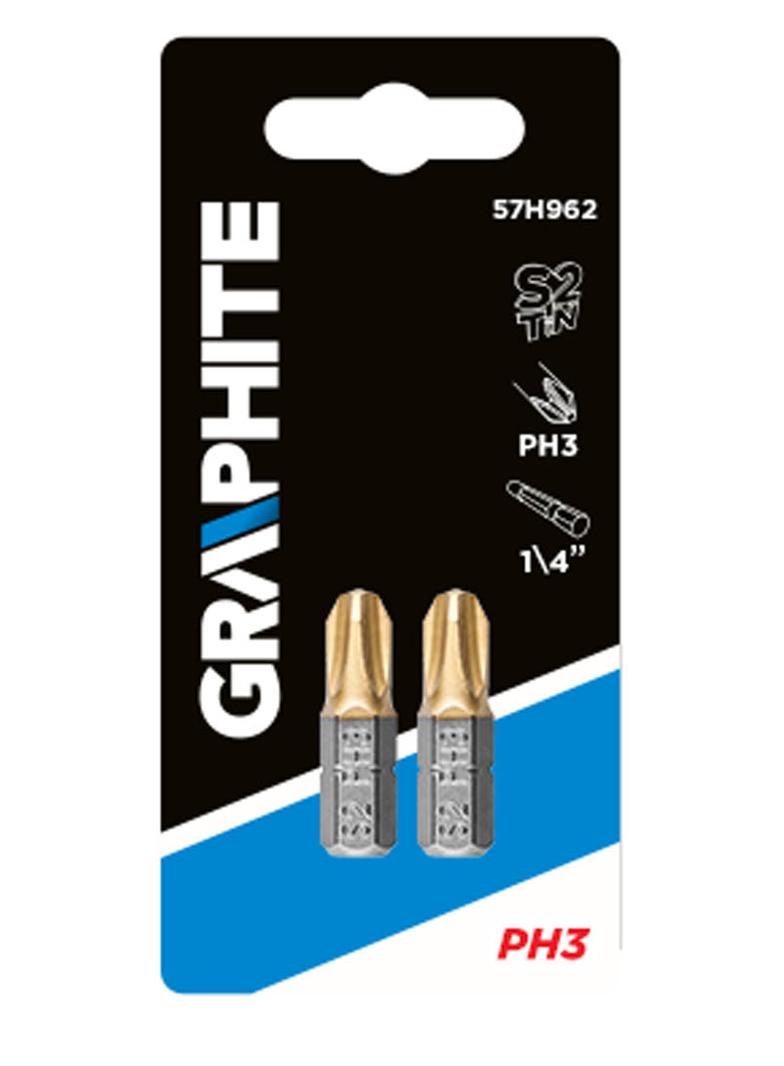 Końcówki wkrętakowe PH3 x 25 mm, 2 szt.