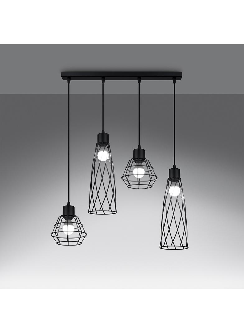Sollux Lampa wisząca SUBA 4L czarna SL.1167