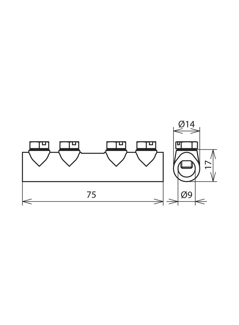 Mufa łącząca do drutu 8 mm, ZG