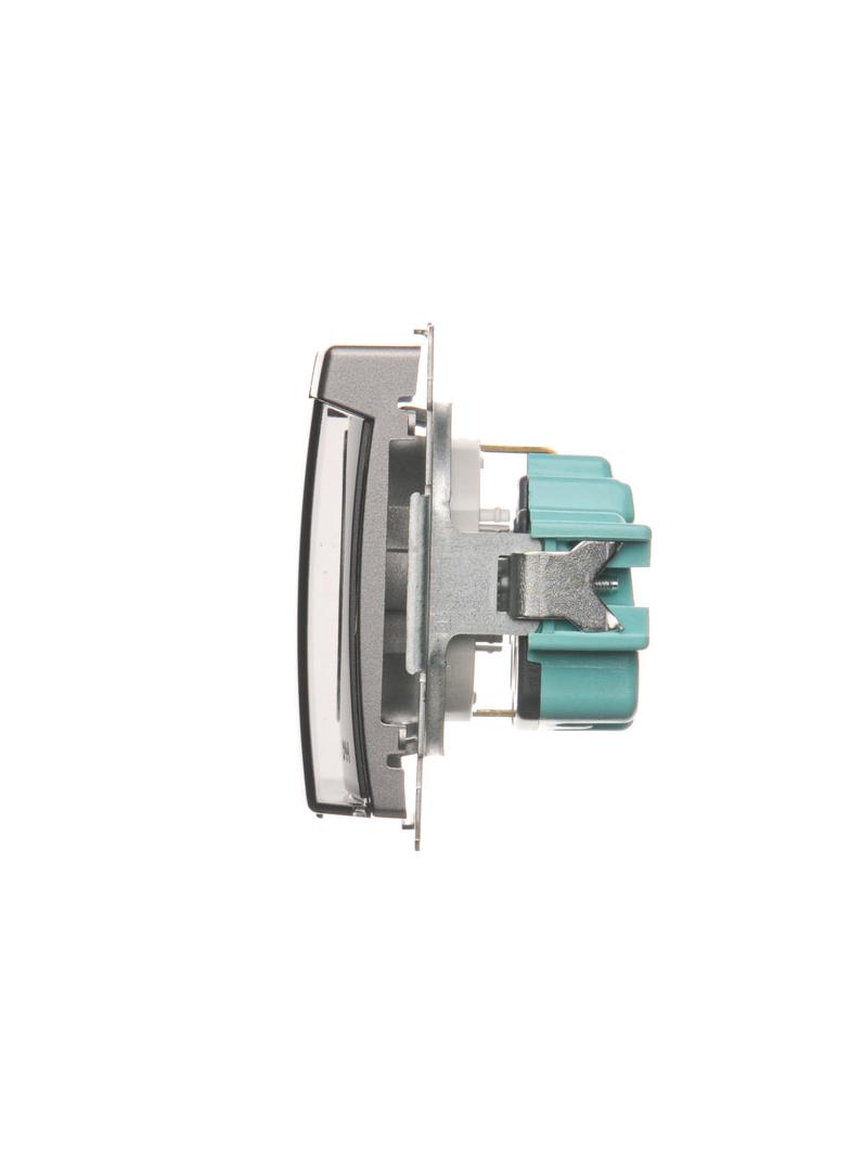 Simon Basic Gniazdo wtyczkowe Schuko do wersji IP44 16A 250Vzaciski śrubowe stal inox. Klapka transparentna BMGSZ1B.01/21A KONTAKT
