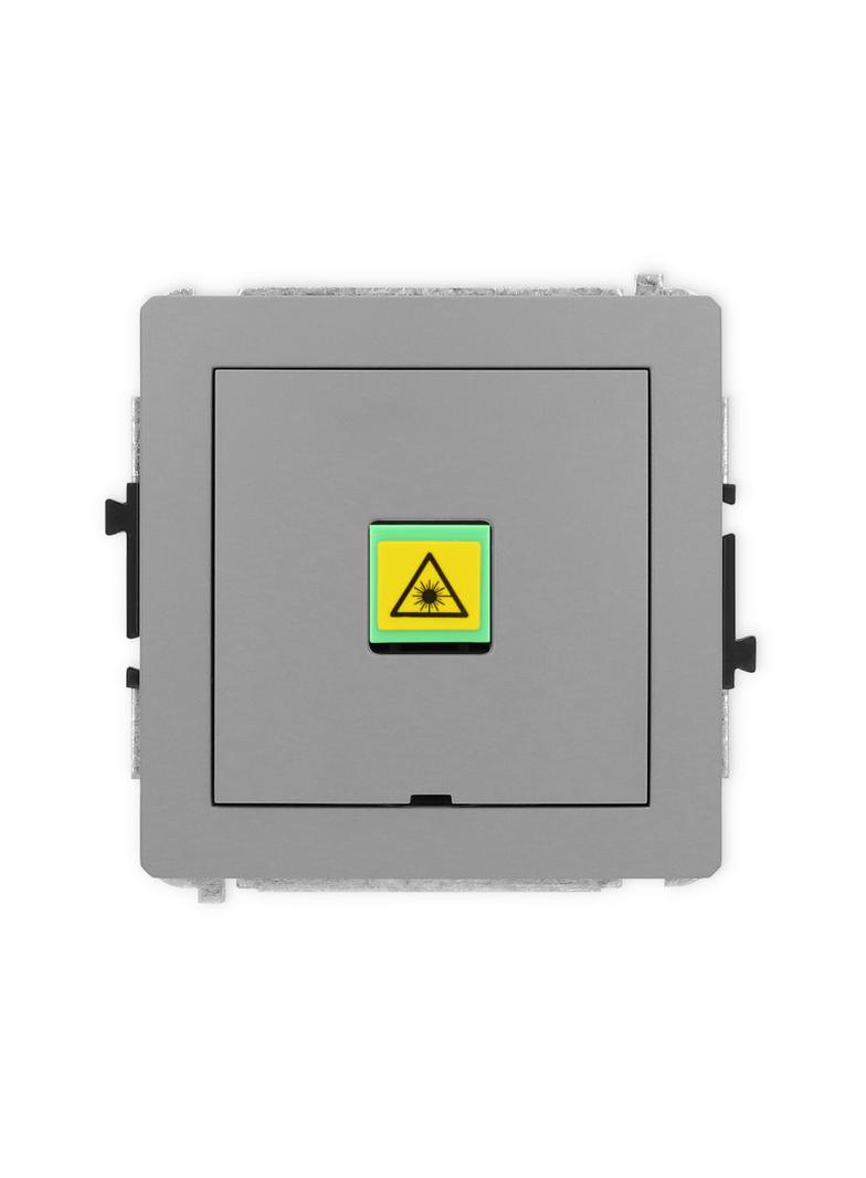 DECO Mechanizm gniazda światłowodowego/optycznego pojedynczego, bez pola opisowego szary mat