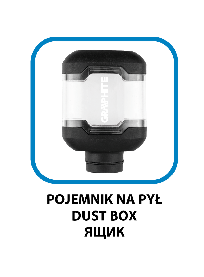 Szlifierka mimośrodowa 450W, tarcza 125/150 mm, walizka