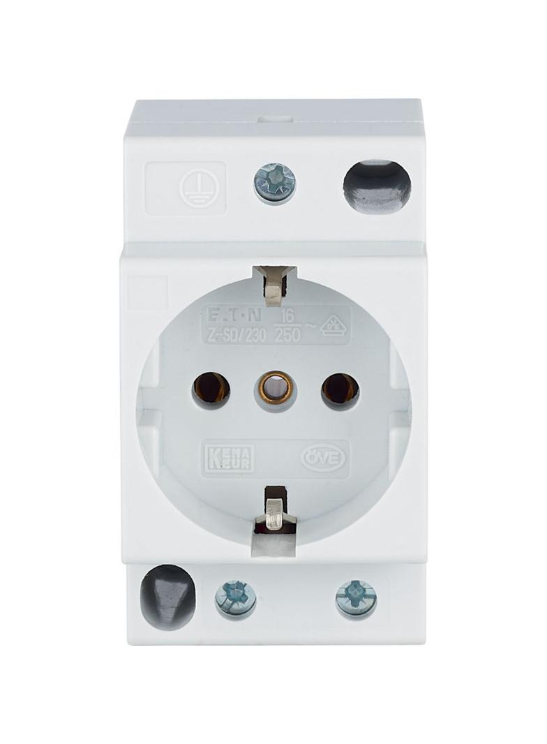 Z-SD230 Gniazdo modułowe 2P+Z 16A 250V Schuko na szynę 266875 EATON