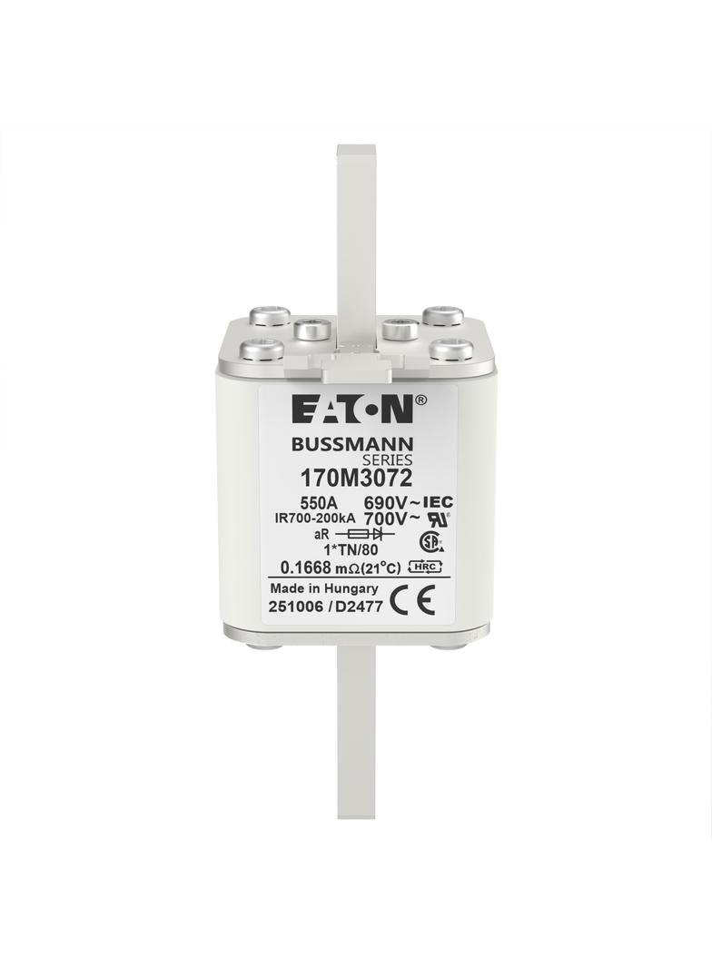 550A 690V 1*TN/80 aR INDICATOR FUSE Wkładka szybka 550A AC 690V compact DIN 1 45x58x104 mm 170M3072
