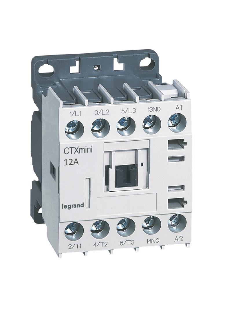 STYCZNIK CTX3 MINI 3P 12A 1NO 415V AC, Legrand