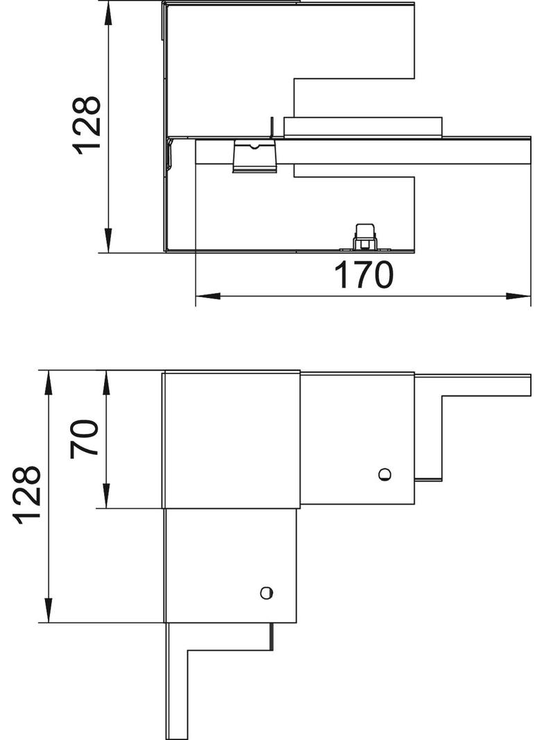 GS-SI70130RW, NAROŻE WEWN. 70X130 CZ.B.