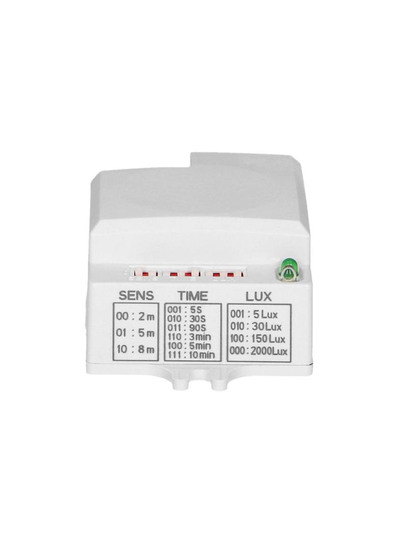 Mikrofalowy czujnik ruchu mini 360/180st. z regulacją zworkową IP20 1200W OR-CR-229 ORNO