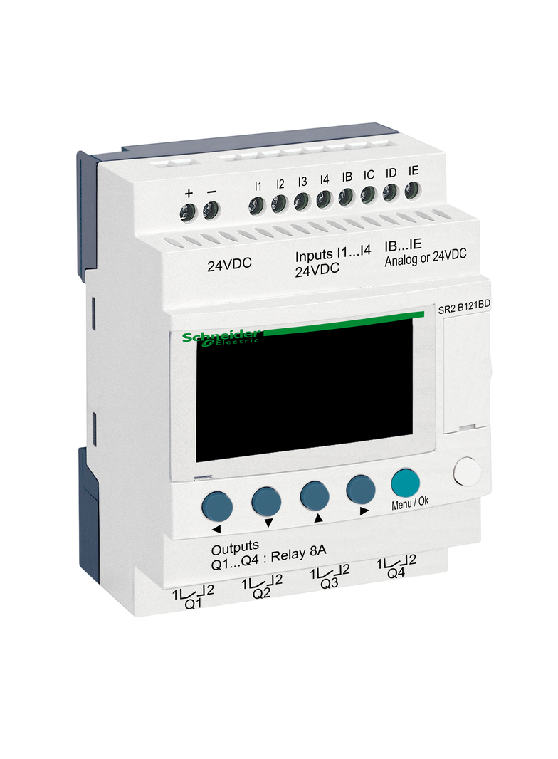 Zelio Logic 8 wejść 4 wyjścia 24VDC SR2B121BD Schneider