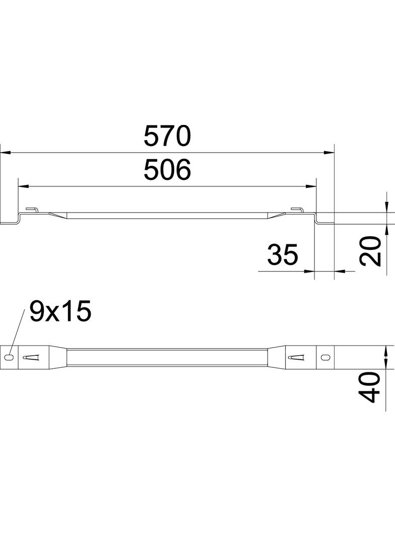 DBLG 20/500, UCHWYT DYSTANSOWY