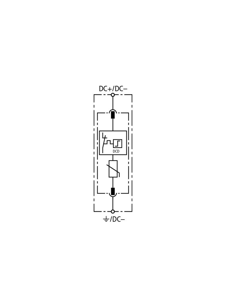 Ogranicznik przepięć typu 2, guard SE DC, 1-bieg. Uc 242 V DC 972120 DEHN