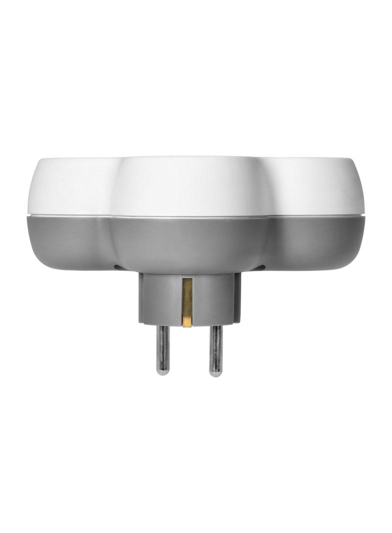 Rozgałęźnik 3x2P+Z (Schuko), biało-szary OR-AE-13239(GS) ORNO