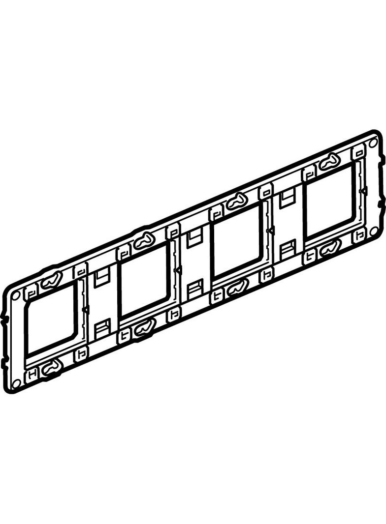 UCHWYT MONTAŻOWY - 10 LUB 4X2 MODUŁY POZIOMO LUB PIONOWO, Legrand