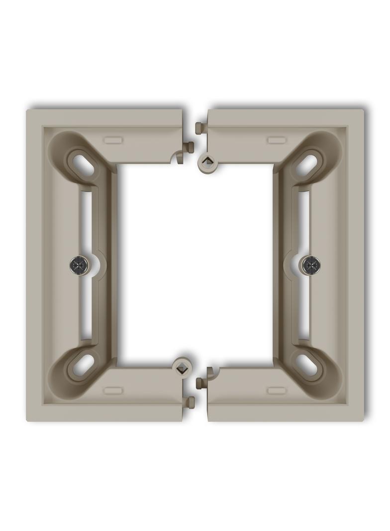 MINI Puszka natynkowa pojedyncza, składana MINI taupe 60DPU-1 KARLIK
