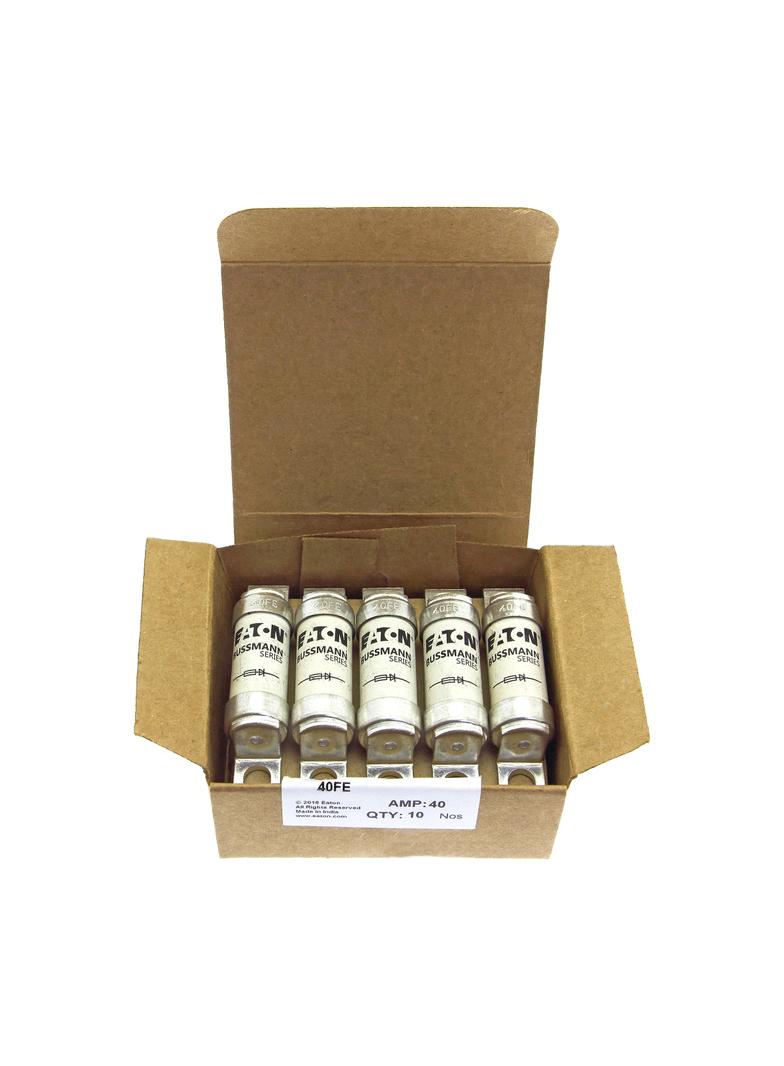40A 690V IEC AC BS88 HIGH SPEED FUSE Wkładka szybka 40A AC 690V DC 500V BS88 19x77 mm aR, 40FE EATON