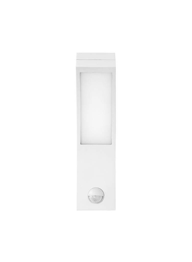 PIRYT LED 10W, oprawa ogrodowa z czujnikiem ruchu 140st, 800lm, IP54, 4000K, biała, AD-OP-6109WLPMR4 ORNO