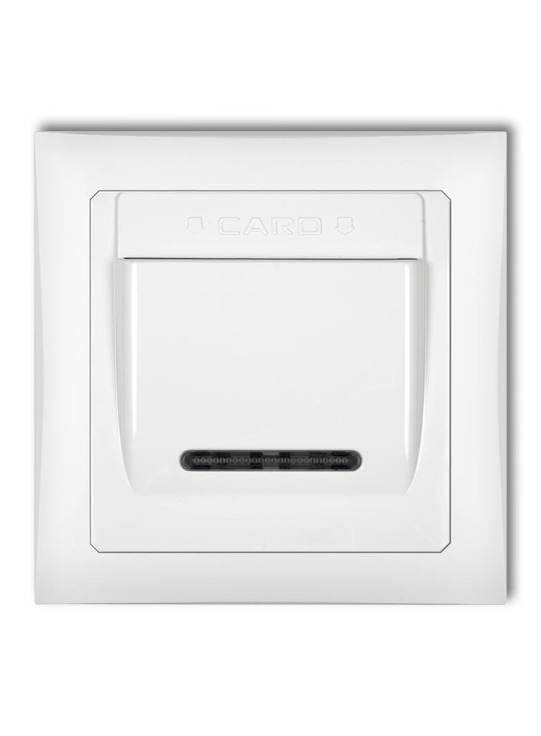 DECO Łącznik hotelowy z ramką uniwersalną pojedynczą z tworzywa DECO Soft biały mat