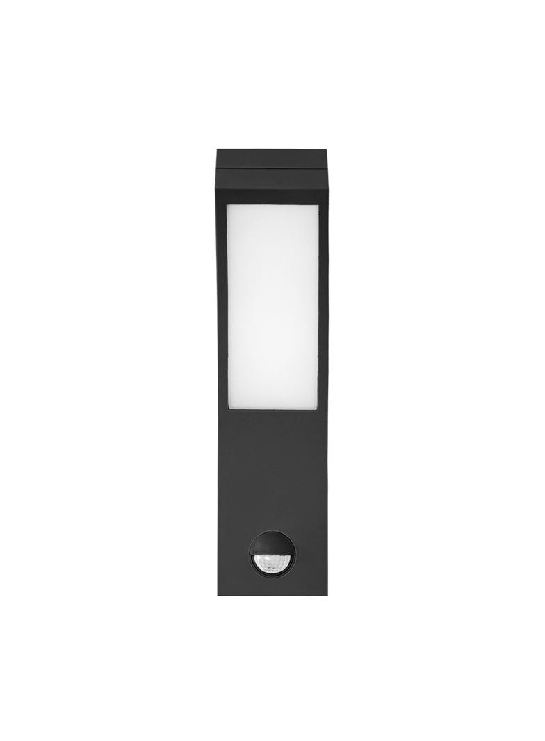 Oprawa ogrodowa z czujnikiem ruchu PIRYT LED 10W 140st 850lm IP54 4000K czarna AD-OP-6109BLPMR4 ORNO
